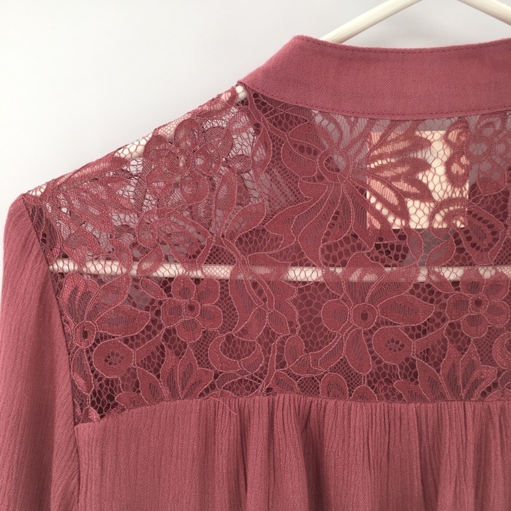 Sadie Robertson Pink Button Down Shirt - Picture 7 of 12
